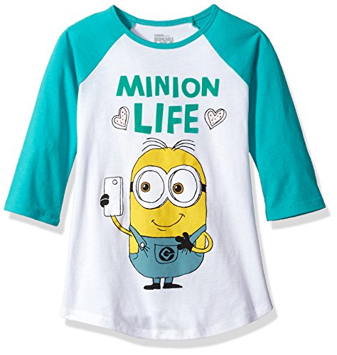 Universal big girls  despicable me minions t-shirt, whi…