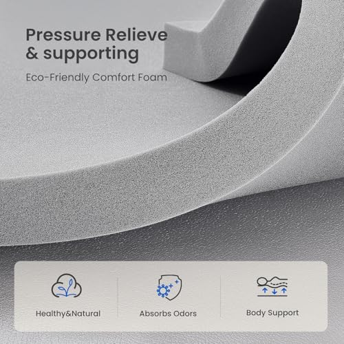 Belbbos Single Memory Foam Mattress 90x190x20cm — Medium Firm Orthopedic Support with Breathable＆Removable Cover,Cooling Gel Foam for Pressure Relief＆Back Pain— CertiPUR-US Certified