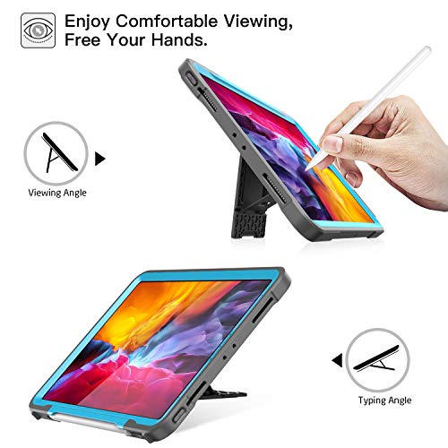 ZtotopCase for iPad Pro 11 Case 2020 2nd Generation, Builtin Screen Protector, Dual Layer