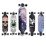 MAGIC UNION 41 Inch Maple Drop Down Longboard Complete Skateboard