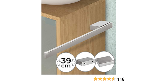 Toallero de Barra de Acero Inoxidable | Longitud 39cm ...