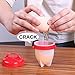 Egg Cooker Hard & Soft Maker Egg Cooker,BPA Free, Non Stick Silicone, As Seen On TV (6PACK)
