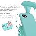 JASBON Silicone Case for iPhone SE 2 2020, iPhone 8/7 Case, Full Body Shockproof Case with Screen Protector, Protective Cover Case for iPhone 8/7/SE (2nd) 4.7 inch-Light Blue