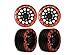 RCLIONS Aluminum Alloy 1.9 Beadlock Wheels Rims for Axial SCX10 D90 1/10 RC Crawler Car-Pack of 4pcs