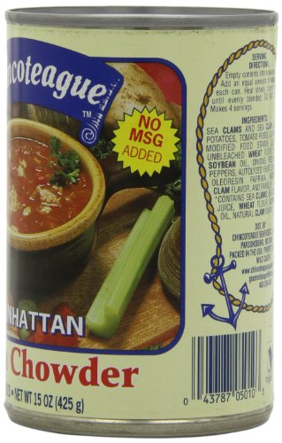 Chincoteague Seafood Manhattan Clam Chowder, 15-Ounce Cans (Pack of 12) - Thumbnail 3