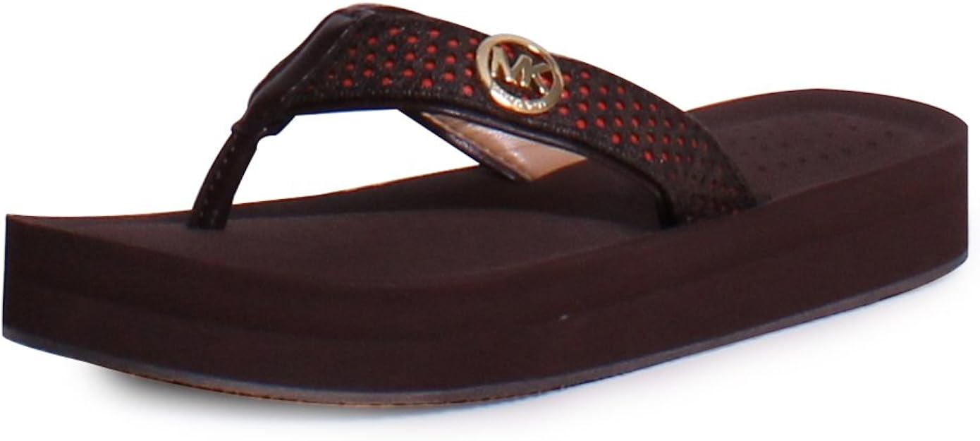Amazon.com | Michael Michael Kors Gage Flip Flop Women US 10 Brown Flip Flop Sandal | Sandals