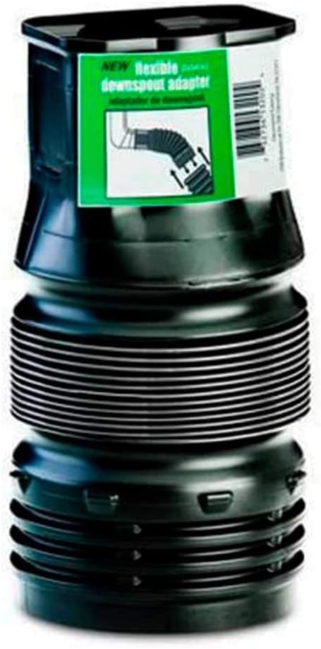 Flex-Drain ADP53102 Downspout Adaptor, Landscaping Drain Pipe Adapter 3 by 4 by 4-Inch : Gutter : Garden & Outdoor