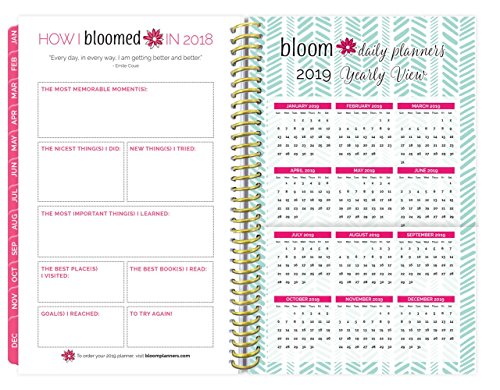 image for bloom daily planners 2018 Calendar Year Daily Planner - Passion/Goal O