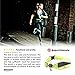 sport2people LED Reflective Running Belt Pouch with USB Rechargeable Light - Key, iPhone X 6 7 8 Plus Cell Phone Holder for Runners - Best Visibility During Walking and Cycling (Yellow LED)