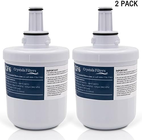Crystala DA29-00003G Refrigerator Water Filter, Replacement for Samsung DA29-00003G, Aqua-Pure Plus DA29-00003B, HAFCU1 Water Filter (Pack of 3)