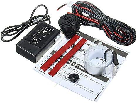 Electromagnetic Car Radar Sensor, Bouanq Buzzer Beeps,LED DC12V Reverse Backup Parking Sensor Radar System (Multicolor)