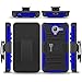Kyocera Hydro View Case, Hydro Shore Case, Hydro Reach Case CoverON [Explorer Series] Holster Hybrid Armor Belt Clip Hard Phone Cover For Kyocera Hydro View / Hydro Reach / Hydro Shore Case -Blue