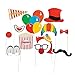 Fun Express Carnival Stick Costume Phoot Booth Props - Apparel Accessories - Costume Accessories - Costume Props - VBS Vacation Bible School Supplies/Decor - 12 Pieces
