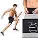 NAVISKIN Men's 5 inch Running Shorts Lightweight Quick Dry Workout Shorts Zipper Pocket Black Size XL