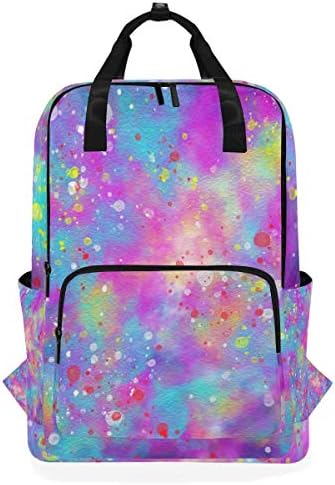 Backpack，Pastel Like Unicorn Style Glitter Glow，New Casual Laptop Lightweight Daypack Canvas College School Travel Shoulder Bag Camping Climbing Hiking Bags