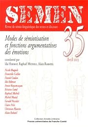 Modes de sémiotisation et fonctions argumentatives des émotions