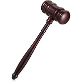 Wooden Courtroom Gavel Brown Handmade Wooden Gavel | Auction Gavels Desk Accessories Chairmen of the Board Auction Club Presidents Courtroom Simulations