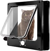 EASY JOY Large Cat Flap 4 Way Locking Magnetic Quiet Door for Wall/Upvc/Wood