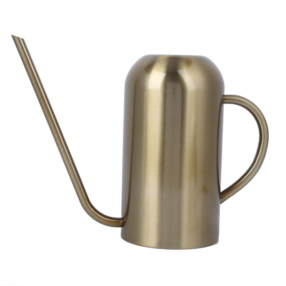 Atyhao Stainless Steel Long Spout Watering Can Garden Watering Pot Irrigation Tool Gold 1.5L for House Plants