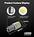 LUYED 1157 LED Bulb Backup Reverse 3400 Lumens 1157 2057 2357 7528 LED Light Bulbs with Projector for Signal Tail Brake Lights,Xenon White,Pack of 2