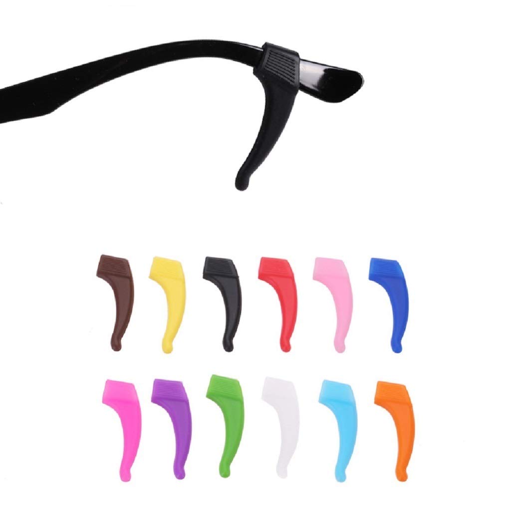 Glasses Ear Hooks 5 Pairs, Comfortable Silicone AntiSlip Holder for