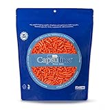 Capsuline Colored Gelatin Empty Capsules Size 3 Orange/Orange 1000 Count
