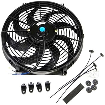 Universal Slim Fan Push Pull Electric Radiator Cooling 12V 80W Mount Kit (14