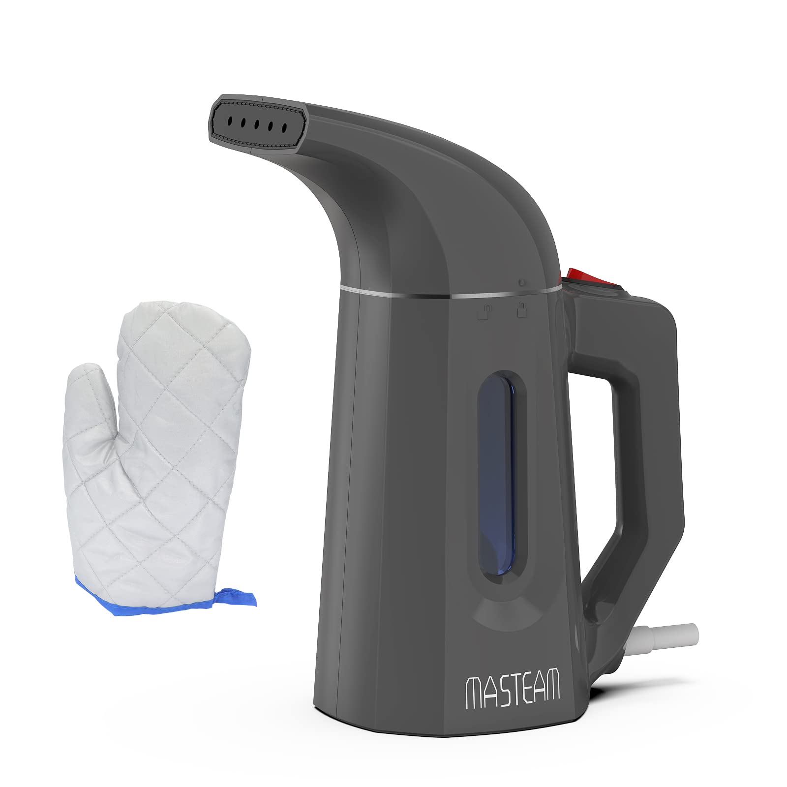 MASTEAM Handheld Steamer for Clothes Wrinkle Removes,Garment Steamer for Hat,1.5lbs Lightly,40s Fast Heat-up,8 FT Power Cord,800W, for Home and Travel with Automatic Shut-Off Safety Protection (grey)