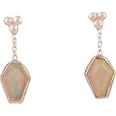 Natural Ethiopian Opal Earring 925 Sterling Silver, Dainty Simple Earring Jewelry Gift for Her, Birthstone Energy Healing Stones, Opal Earring