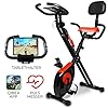 Miweba Sports Indoor Xycling X-Bike MX100 | App Steuerung – 3 Kg Schwungmasse – Traglast 100.0 Kg – Fitness Heimtrainer Fahrrad – Klappbar – 8 Widerstandsstufen – Faltbares Fitnessbike