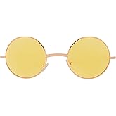 OWL Round Sunglasses Metal Frame Hippie Sunglasses UV400 Polycarbonate Circle Lens John Lennon Sunglasses for Men Women