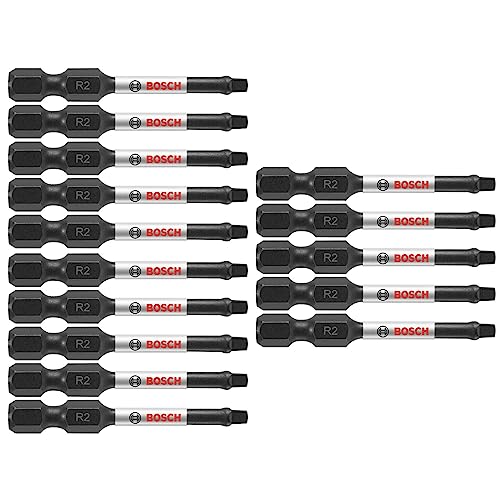 Bosch Impact Screwdriving Bits 5-Piece 2 Inch Square #2