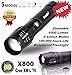 Flashlight,Lisingtool 5000LM G700 Tactical LED Flashlight X800 Zoom Super Bright Military Light Lamp