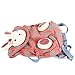 Hessie Little Girls Boys Safety Harness Backpack, Canvas Travel/School/Preschool Mini Bag, Kids Animal Rucksack with Anti-lost Belt, Pink Bunny Backpack - Orange Bunny