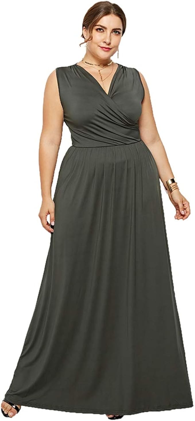 wrap around evening dress