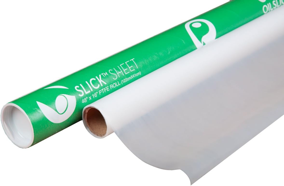 Bulk Oil Slick Sheet Labratory Grade PTFE Roll Solvent Resistant Alternative to Parchment Paper (300ft)