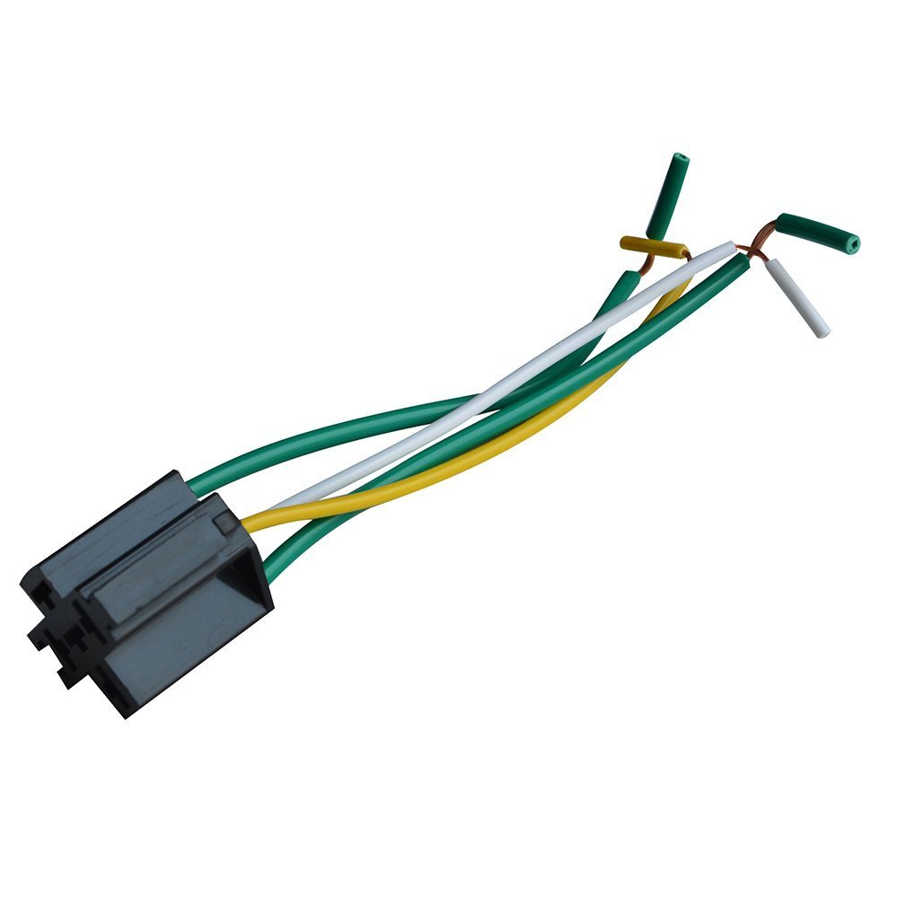 KANGQP 5 Pack 40/30 AMP 12V DC 5 PIN SPDT Automotive Waterproof Relay Set 12 AWG Hot Wires Style Car Relays Interlocking Block Socket Holder + Pigtails Wire Harness(1 Year Warranty)