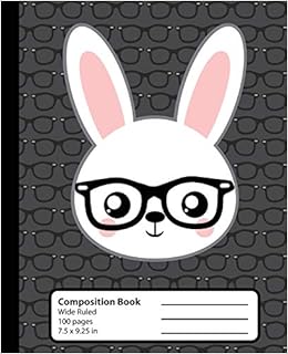 Composition Book Rabbit Kawaii Notebook For Girls Or Boys Cute