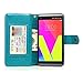 LG V20 Case, TabPow 10 Card Slot - [ID Slot][Button] Wallet Folio PU Leather Case Cover with Detachable Magnetic Hard Case for LG V20 - Blue