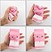 Xinzistar Kawaii Jumbo Slow Rising Squishies Cream Scented Squeeze Kid Toy Phone Charm Gift for Stress Relief (Pink)