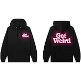 Get Weird unisex-adult Get Weird Neon Hoodie-black