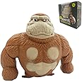 WAYFENGLI Squishy Monkey Toy, Stretchy Gorilla Fidget Toy, Stress Relieving Splat Monkey, Ideal Gifts for Kids, Birthday & Christmas (Brown)
