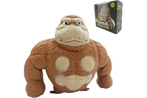 WAYFENGLI Squishy Monkey Toy, Stretchy Gorilla Fidget Toy, Stress Relieving Splat Monkey, Ideal Gifts for Kids, Birthday & Christmas (Brown)