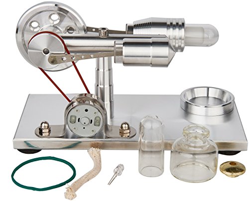Sunnytech Hot Air Stirling Engine Model Education Toy Electricity Power Model SC004