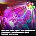 SOLMORE LED Disco Ball Party lights Ripple Light Sound Activated DJ Lights for Parties 7Colors Water Wave Ocean Projector Strobe Light for Home Stage Wedding Bar Karaoke Birthday Gift 3W (with Remote)