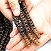 Gabrielle 3 Pack 8 Inch Spring Twist Hair Crochet Braids Kanekalon Synthetic Bomb Twist Crochet Hair Braiding Hair Extensions T27# Low Temperature Fiber