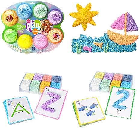 Educational Insights Playfoam Combo 8-Pack, Shape & Learn Alphabet and Numbers Set, Learning Toys, Toddlers, Never Dries Out, Non-Toxic, No-Stick, Creativity, Writing, Sculpting, Letters, Preschool