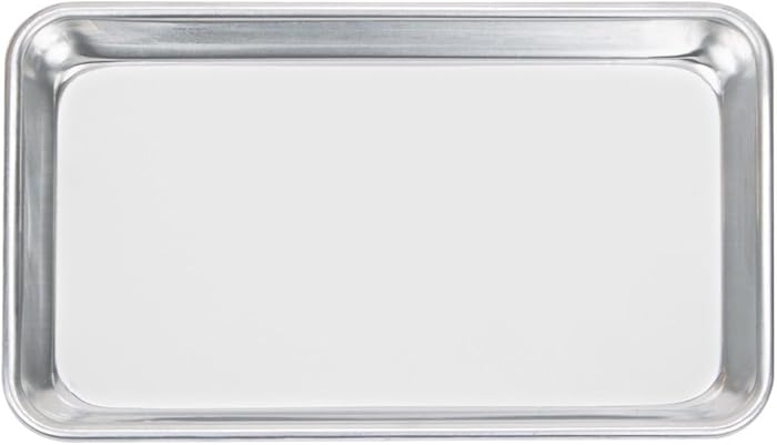 Happypinto Aluminum Mini Sheet Pans/Bun Pans, 1/8, One Eighth size 6"x10" (12 pack)