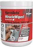 Harco Brands 3300 HarcoAuto Degreaser and Cleaner MiracleWipes, 90 Count