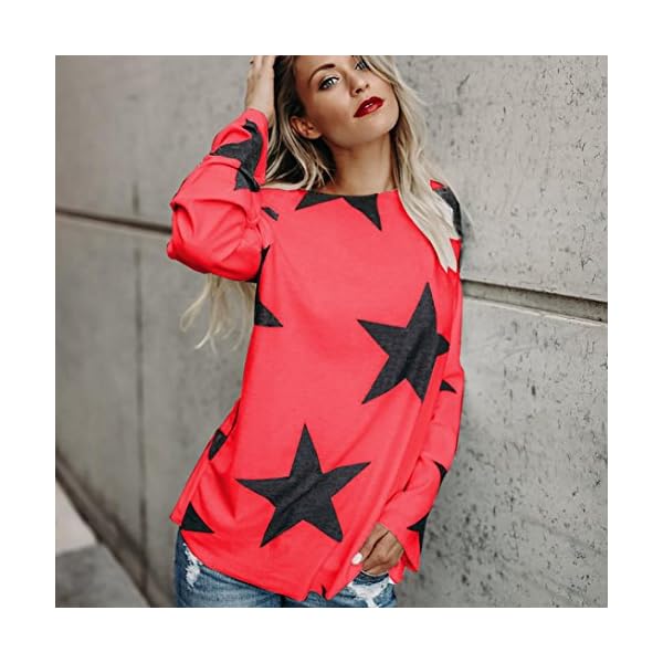 Vovotrade Adorable Women Girl Strapless Star Sweatshirt Long Sleeve Crop Jumper Pullover Tops - Image 3